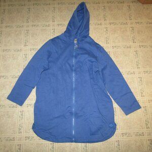 Women's Blair  Blue zip up Hoodie Large
